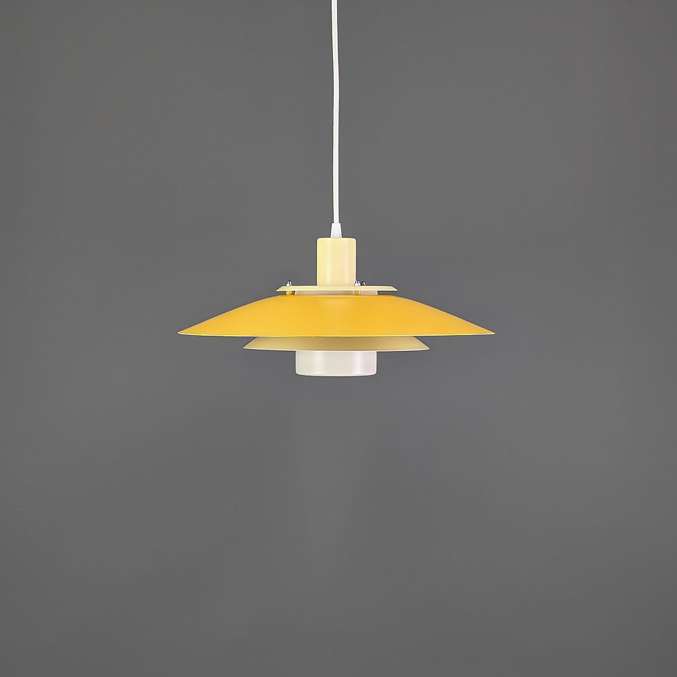 Vintage retro hanglamp in geel - Jeka Gloria lamp