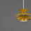 Thumbnail: Vintage retro hanglamp in khaki – Deens design (Ø 32 cm)