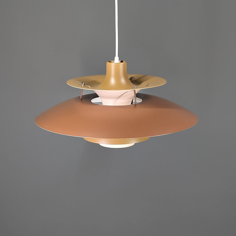 Thumbnail: PH 5 Louis Poulsen Lamp – Iconisch Deens Design - Bruin