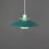 Thumbnail: Groene Deense design hanglamp - retro uitstraling