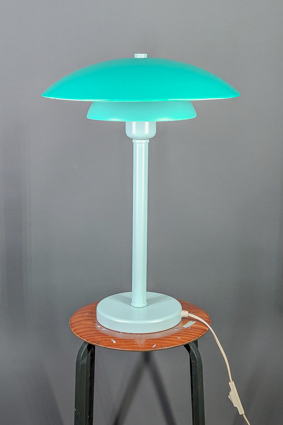 Thumbnail: Tafellamp groen turquoise - Deens design bureaulamp