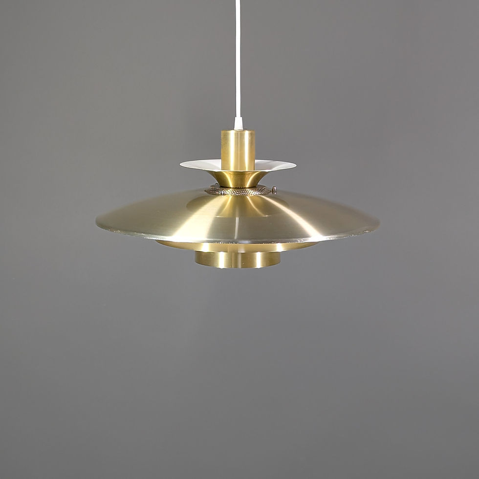 Thumbnail: Vintage Gouden Hanglamp – Retro Mid Century Look