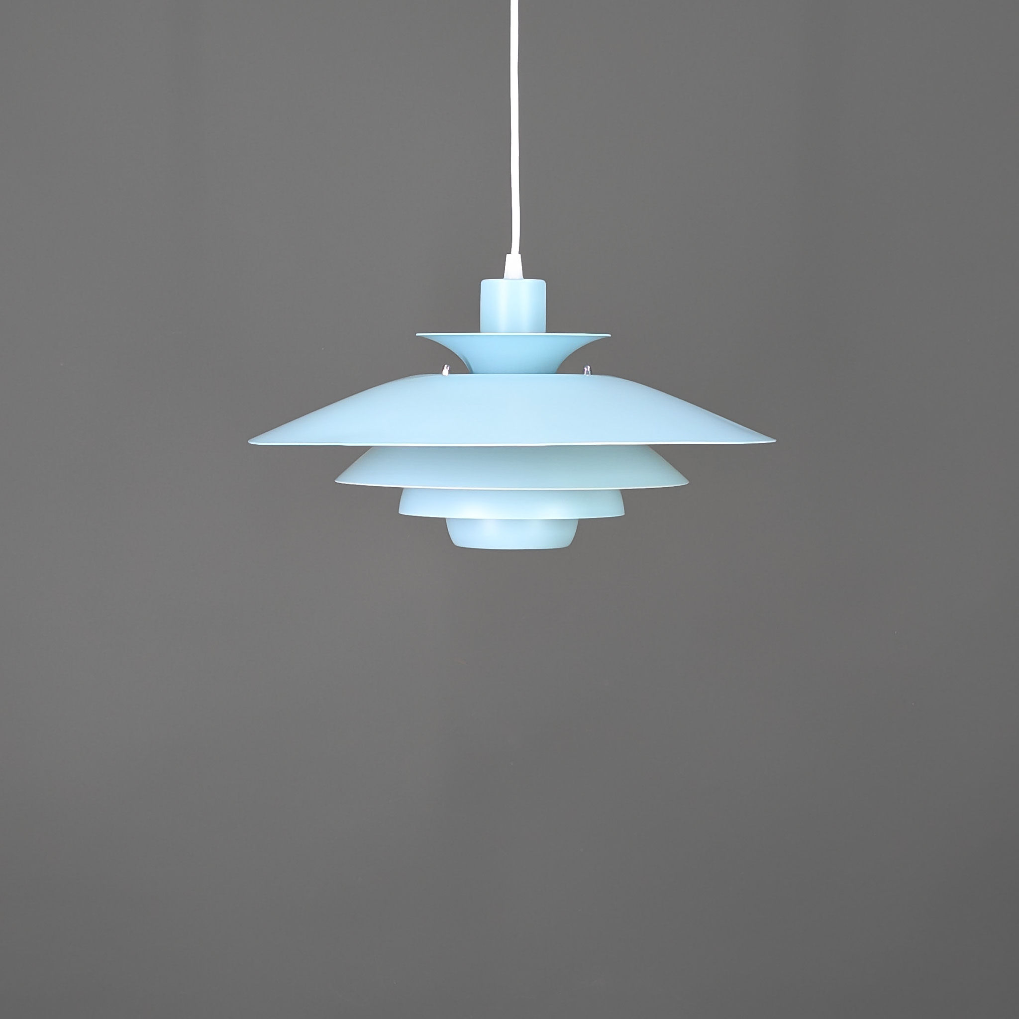 JEKA Alexia vintage Scandinavische hanglamp in lichtblauw – Ø40 cm