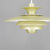 Thumbnail: JEKA 1012-H vintage Scandinavische hanglamp in goud-messingkleur – Ø48 cm