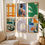 Thumbnail: Poster Purple Sweep in elegante paarstinten op matte afwerking, perfect voor modern interieur