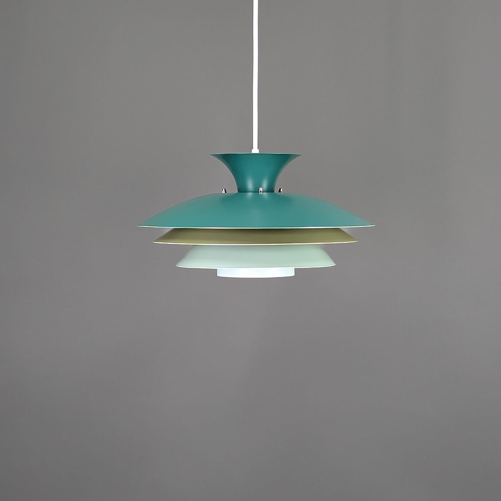 Thumbnail: Top Lamper Agat hanglamp in groen en blauw – Scandinavisch design