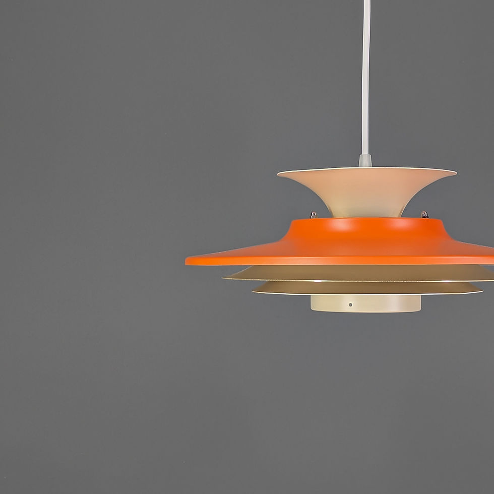 Thumbnail: Deense Hanglamp met Oranje Tinten