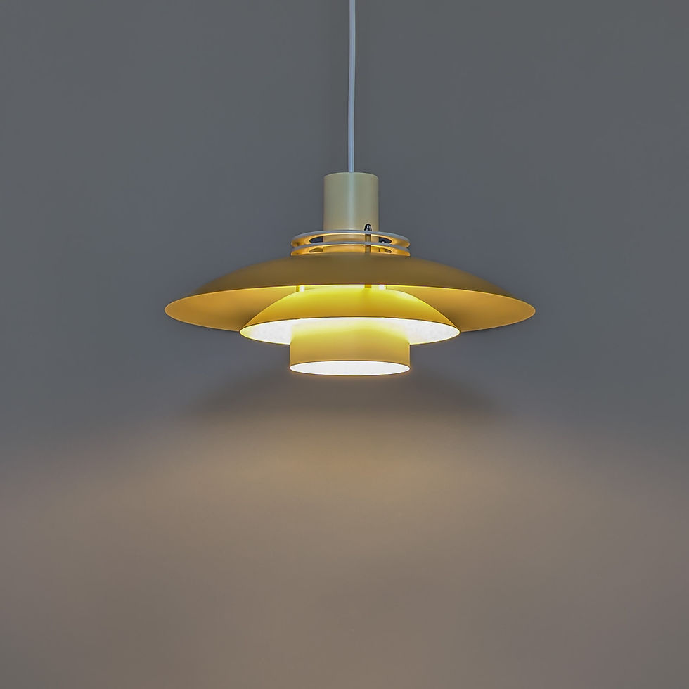 Thumbnail: Top Lamper LETO Scandinavische retro hanglamp in geel