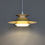 Thumbnail: Vintage retro hanglamp in gele tinten
