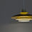 Thumbnail: Vintage retro hanglamp in geel - Belid lamp