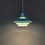 Thumbnail: Groene Deense design hanglamp - retro uitstraling