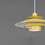 Thumbnail: Vintage retro hanglamp in mosterd kleur