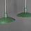 Thumbnail: Set van 2 Scandinavische lampen in groene kleuren