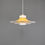 Thumbnail: Vintage retro hanglamp in geel - Horn lamp