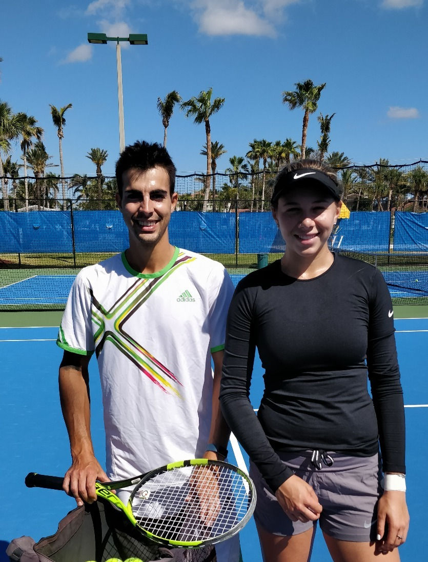 Amanda Anisimova working with Coach