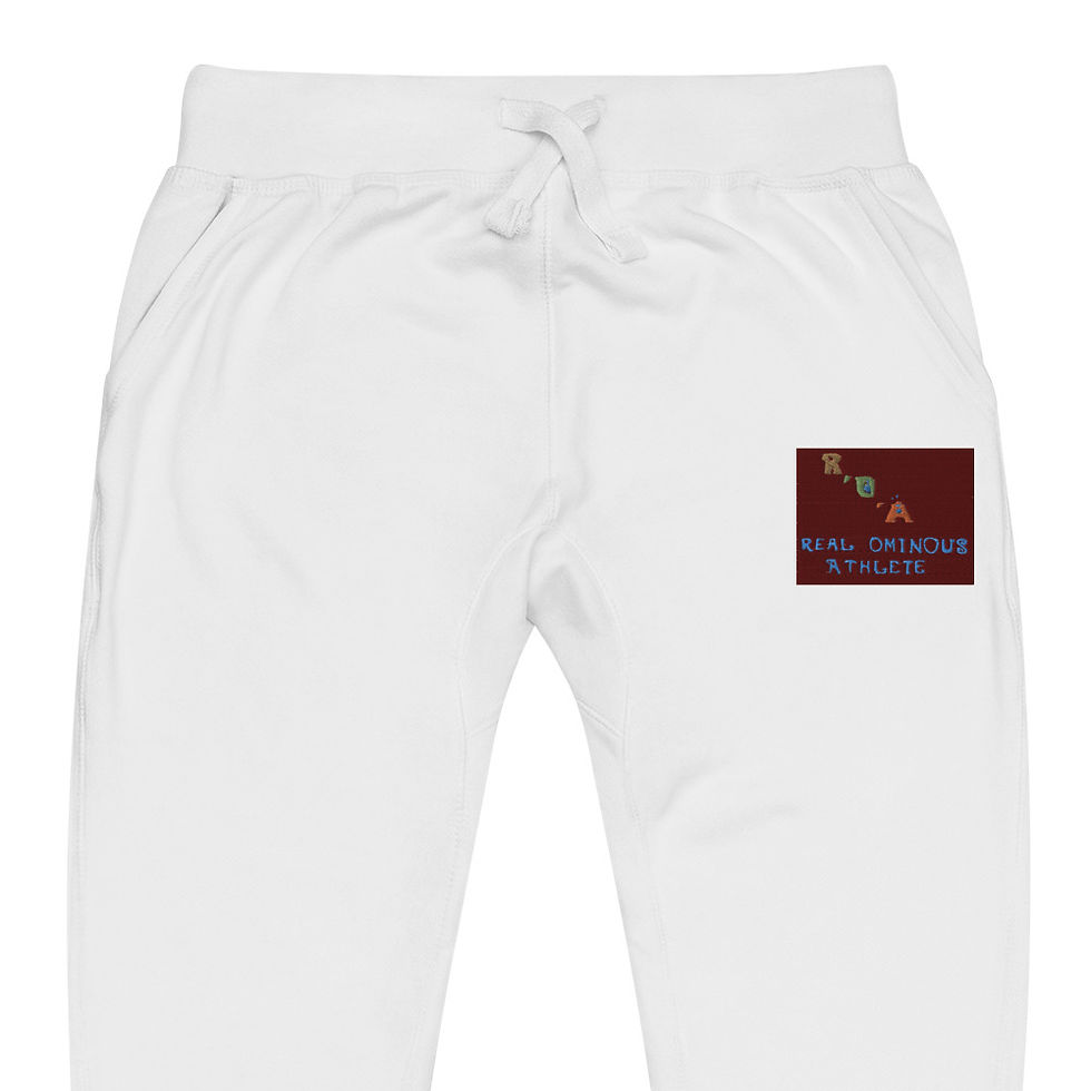 Thumbnail: Real,ominous,Athletes Embeardied Unisex fleece sweatpants