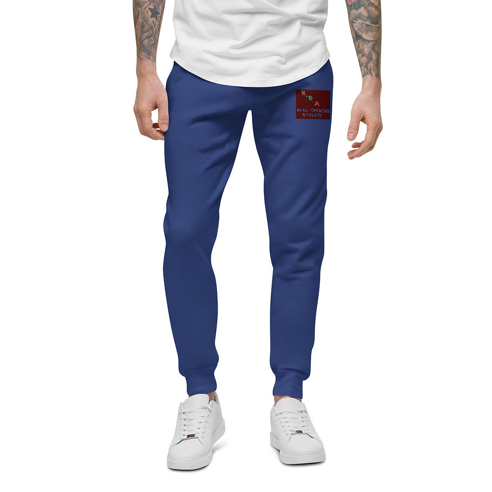 Thumbnail: Real,ominous,Athletes Embeardied Unisex fleece sweatpants