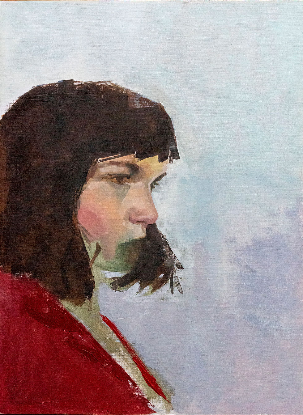 woman in red