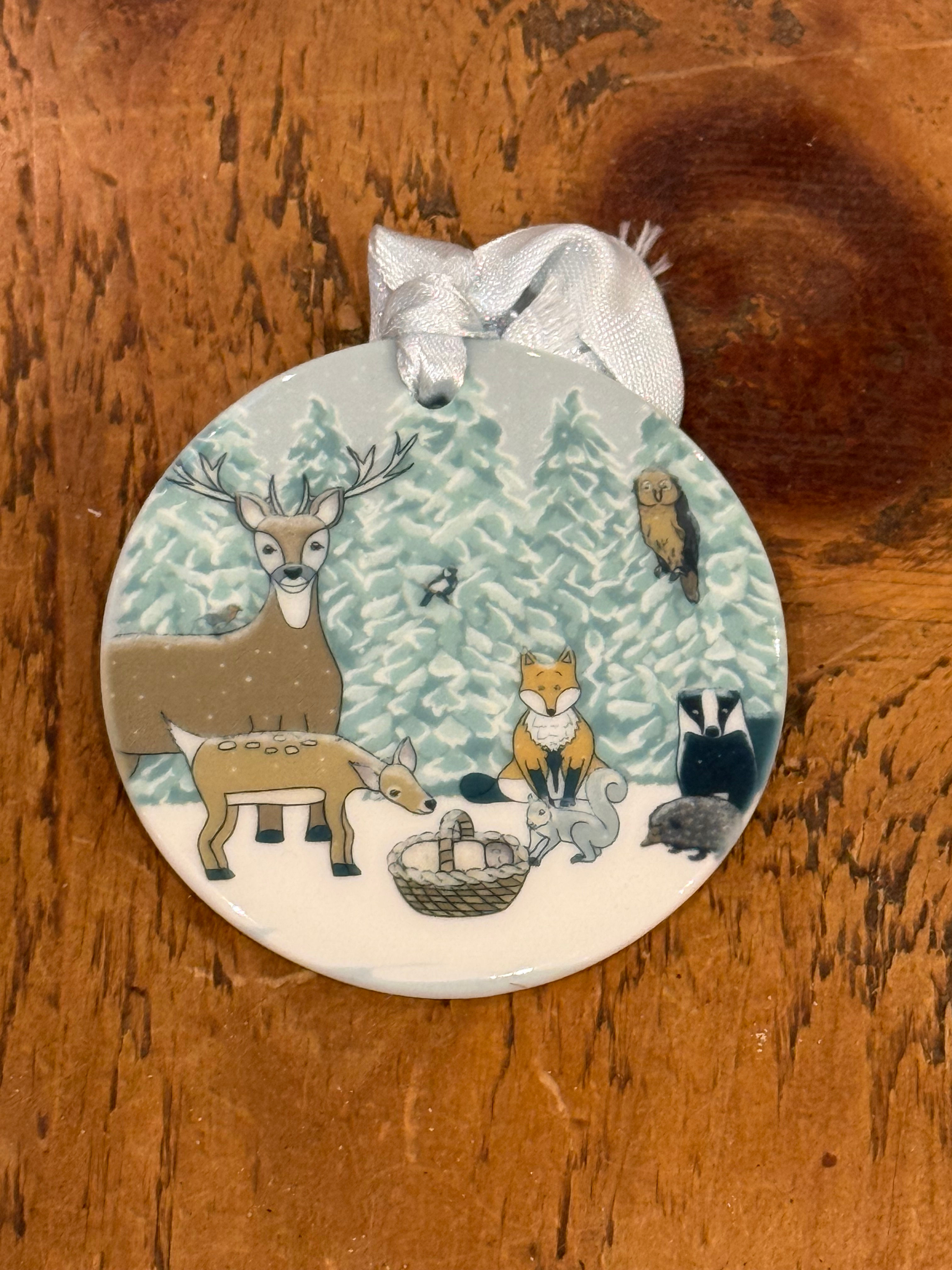 My first Christmas ceramic ornament - Christmas tree decoration