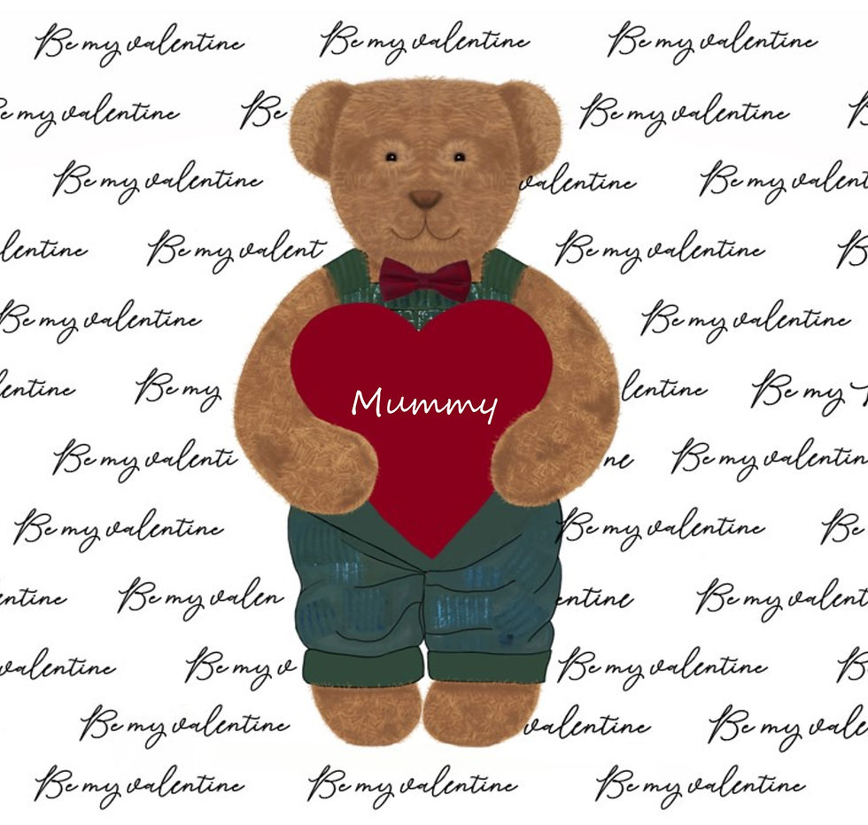 Thumbnail: Be my valentine, Daddy / Be my valentine, Mummy - Valentine’s set