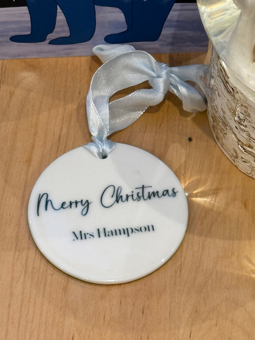 Thumbnail: Christmas tree ornament/decoration - personalised - perfect for a teacher