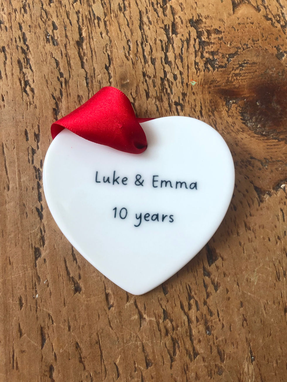 Thumbnail: 10 year anniversary gift - personalised 10 year anniversary present - tin gift