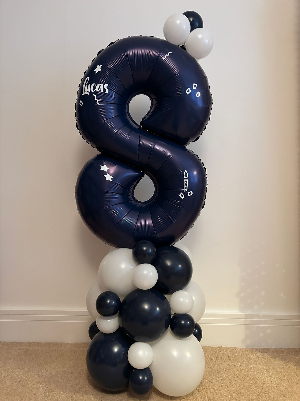 Thumbnail: Personalised 34" Navy Blue Number Balloon