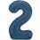 Thumbnail: Personalised Blue Glitz 34" Air-Filled Number Balloon Bouquet