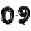 Thumbnail: Personalised 34" Shiny Black Number Balloon