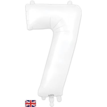 Thumbnail: Personalised 34" Matte White Number Balloon