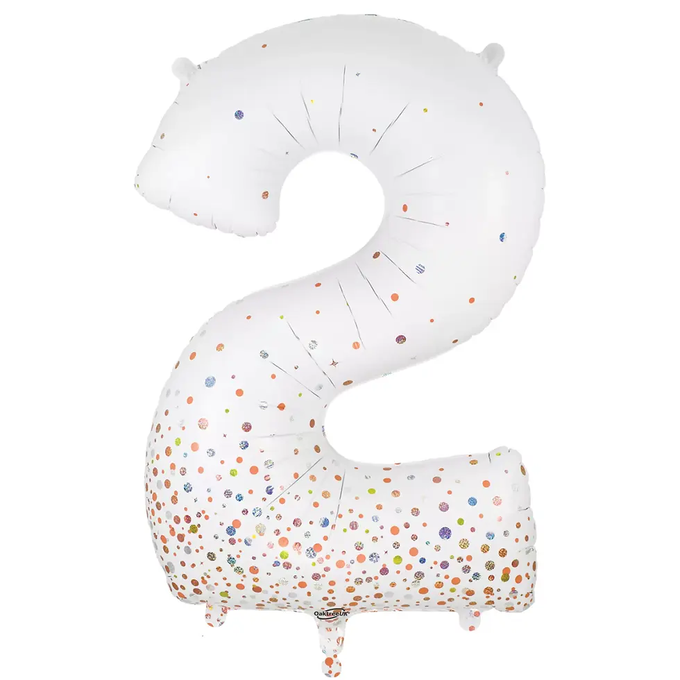 Thumbnail: Personalised 34 inch Sparkling Fizz Rose Gold Number Balloon