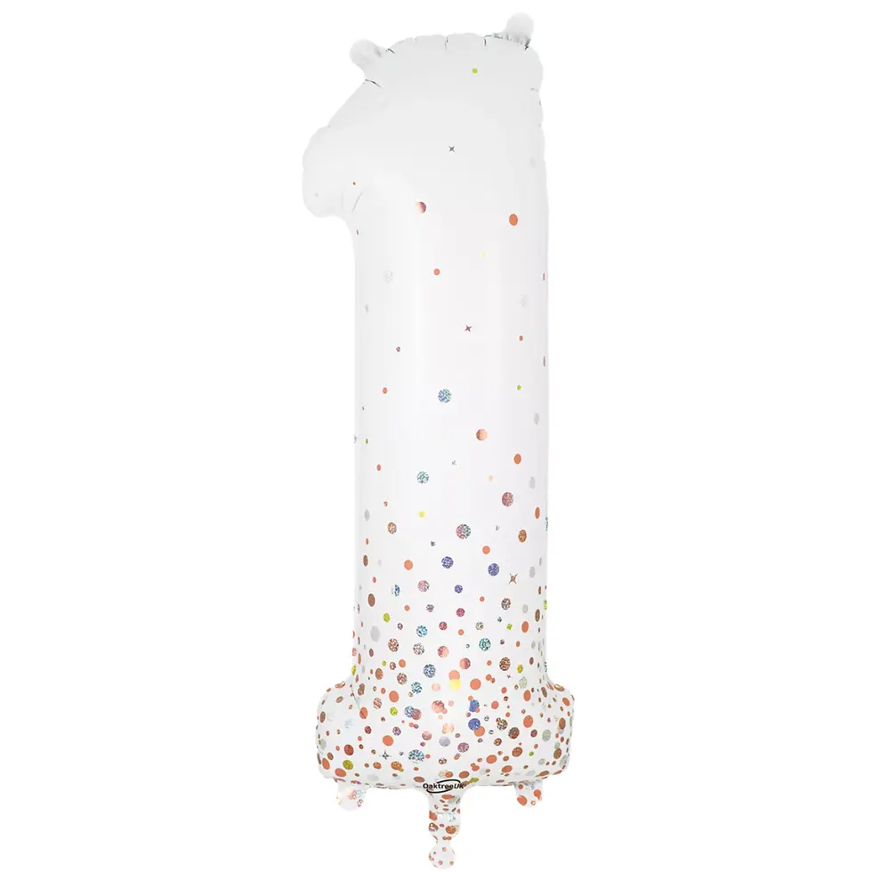Thumbnail: Personalised 34 inch Sparkling Fizz Rose Gold Number Balloon
