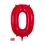 Thumbnail: Personalised Shiny Red 34" Air-Filled Number Balloon Bouquet