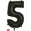 Thumbnail: Personalised 34" Shiny Black Number Balloon