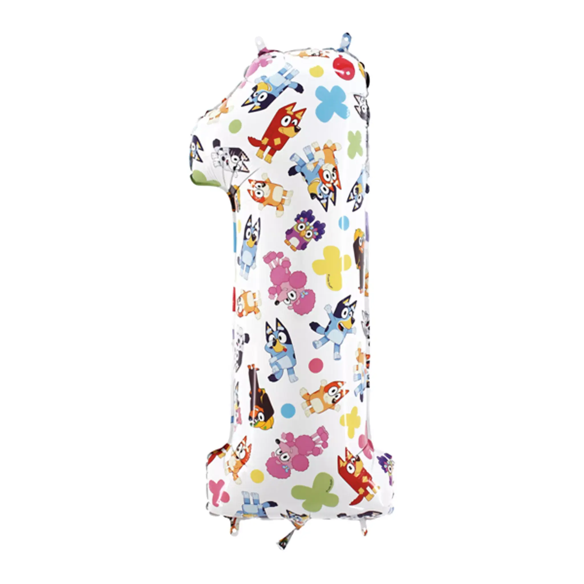 26" Bluey Air-Filled Number Balloon Bouquet