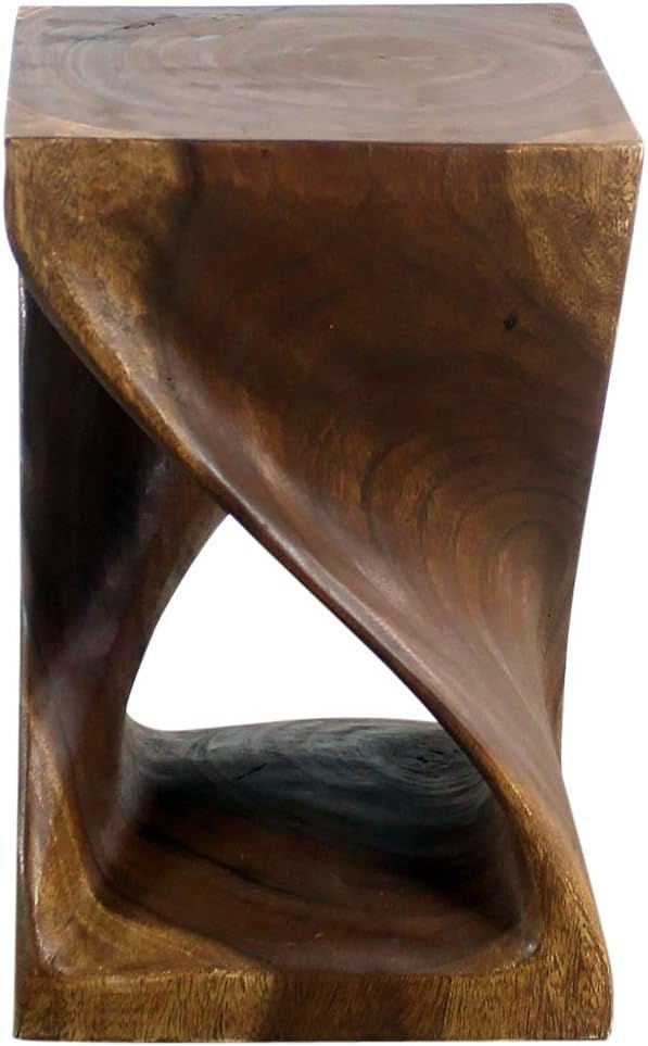 Thumbnail: Haussmann 18" Wooden Twist End Table (w/ Mocha Finish)