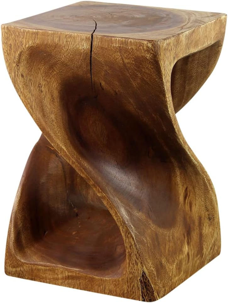 Thumbnail: Haussmann 18" Wooden Twist End Table (w/ Mocha Finish)
