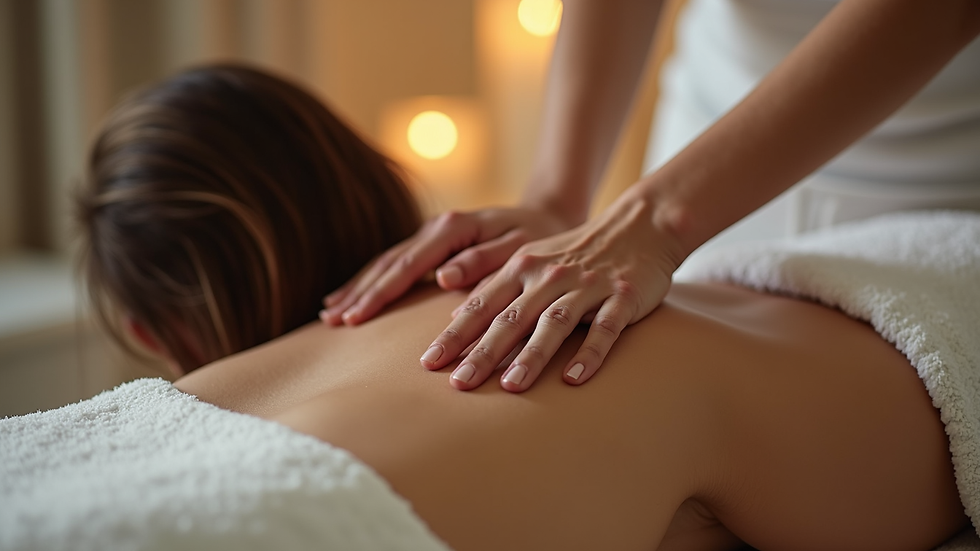 Sidebillede af en person der modtager fascia massage