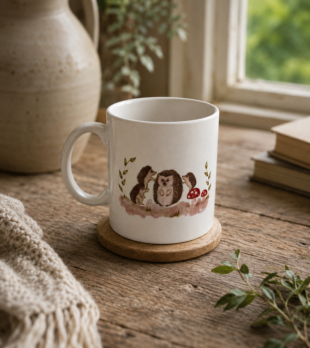 Hedgehog Mug Gift UK | Cute Wildlife Coffee Mug for Animal Lovers