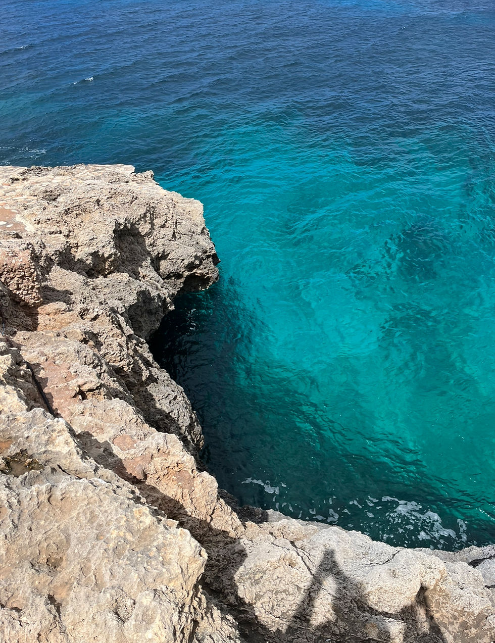 Crystal-clear water in Comino