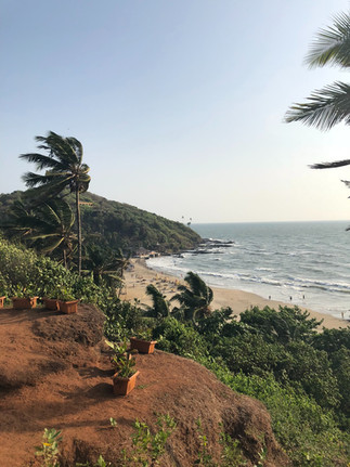 Baga Beach views from the hill