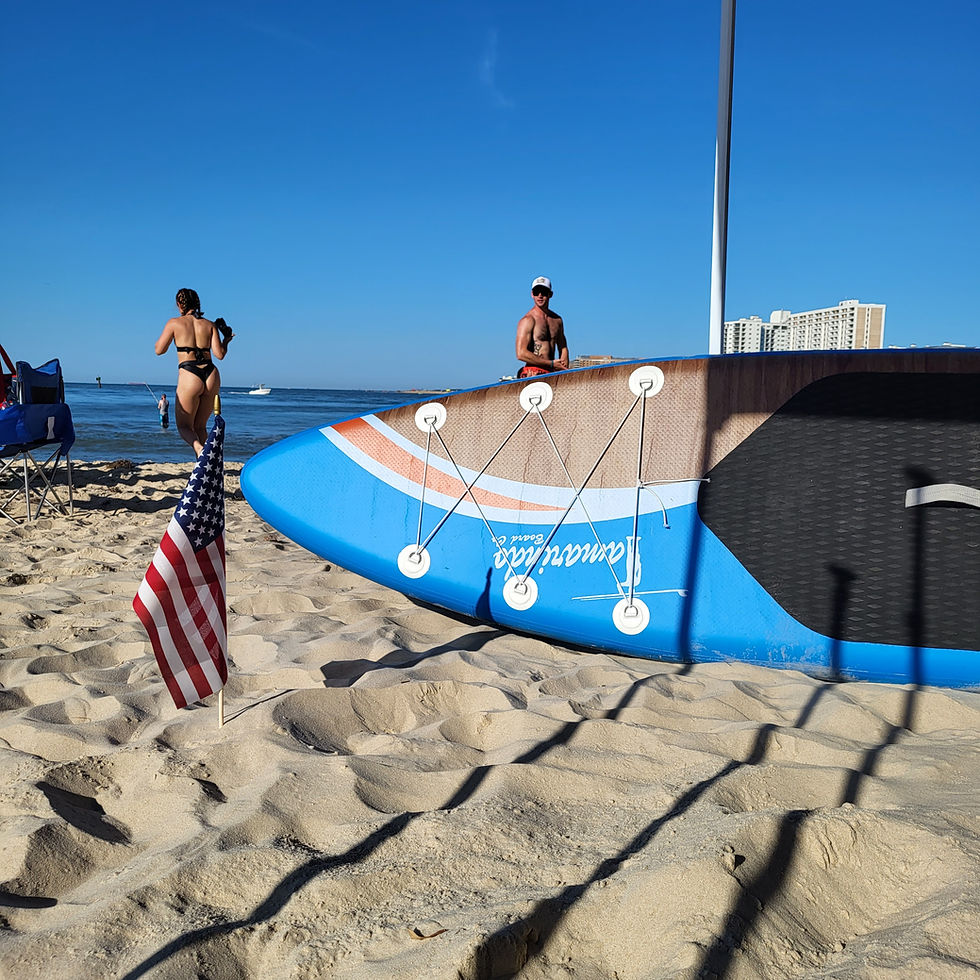 Thumbnail: Inflatable SUP (blue/wood)