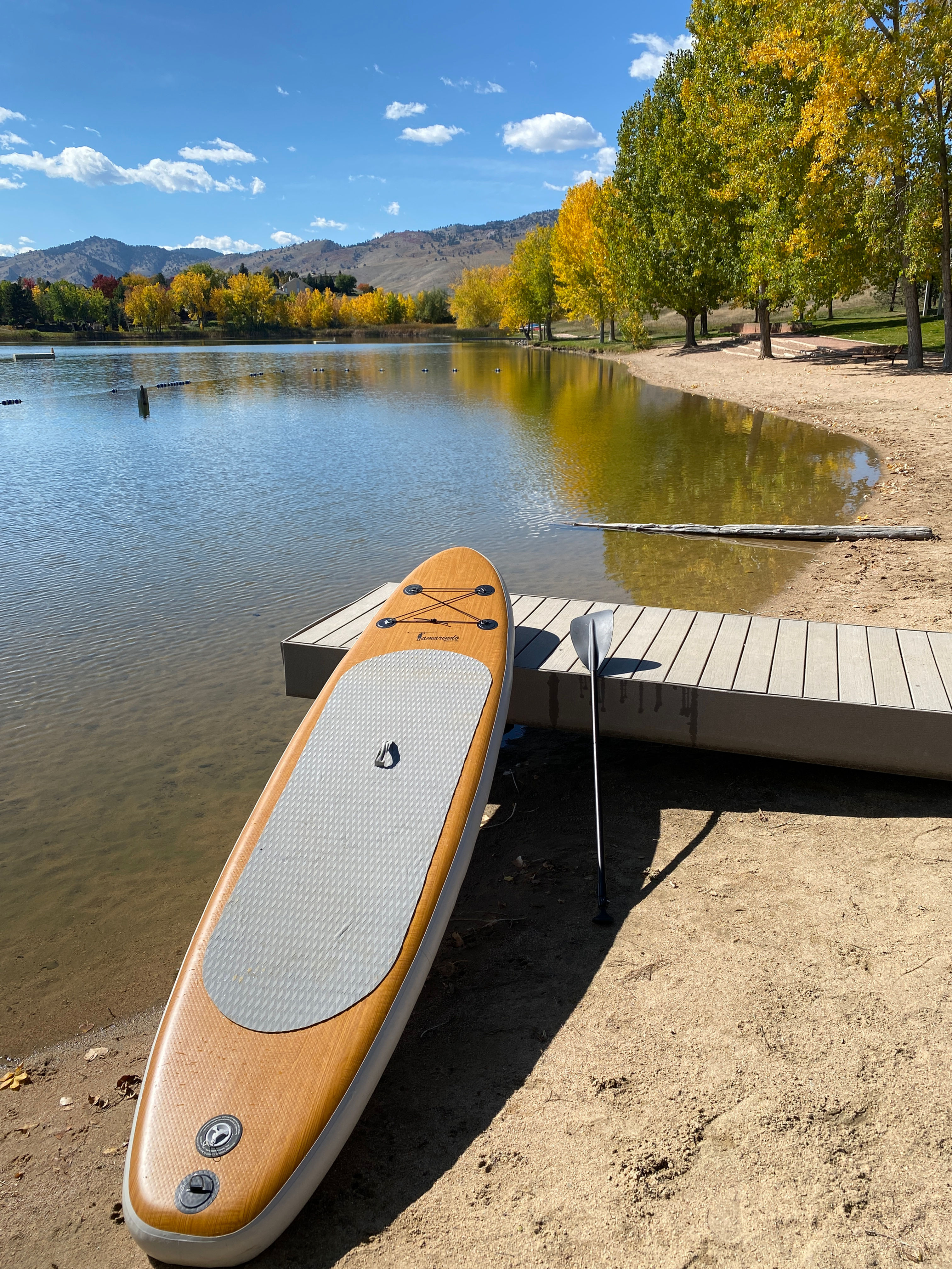 Inflatable SUP (plain wood)
