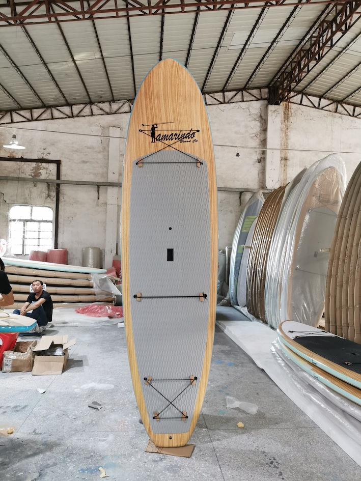 Thumbnail: 10’6” Teak Wood Polymer Shell SUP