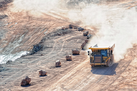 truck on dirt