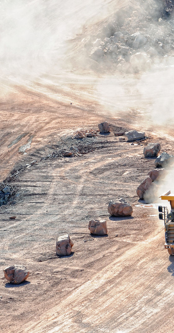 truck on dirt