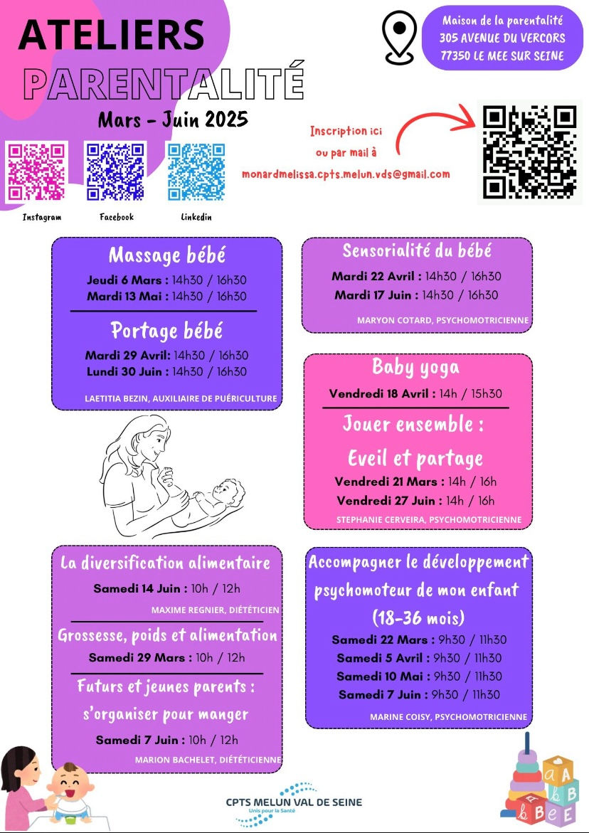 Les Ateliers Du CPTS ( gratuit pour les familles) 