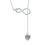 Hình thu nhỏ: Dây chuyền Moissanite Infinity Drop từ bạc nguyên chất 925