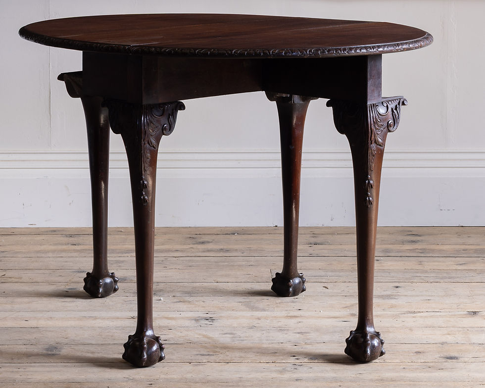 Thumbnail: A George III mahogany drop-leaf table