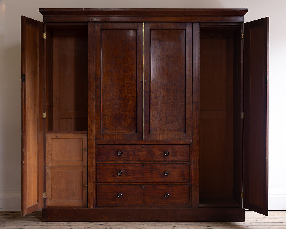 Thumbnail: A 19th century mahogany wardrobe
